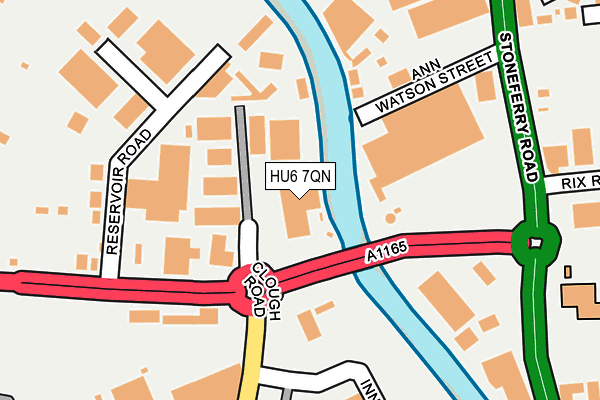 HU6 7QN map - OS OpenMap – Local (Ordnance Survey)