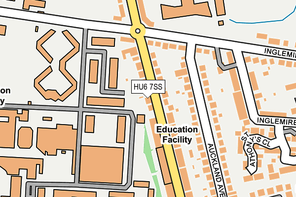 HU6 7SS map - OS OpenMap – Local (Ordnance Survey)