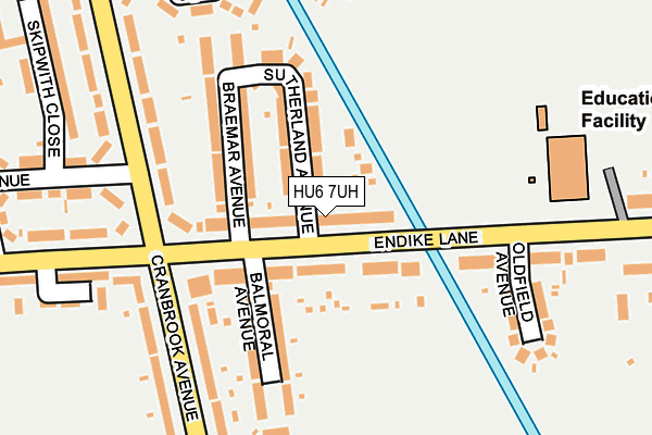 HU6 7UH map - OS OpenMap – Local (Ordnance Survey)