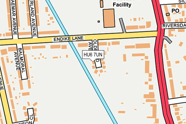 HU6 7UN map - OS OpenMap – Local (Ordnance Survey)
