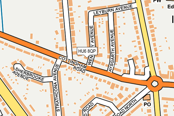 HU6 8QP map - OS OpenMap – Local (Ordnance Survey)