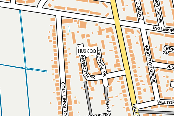 HU6 8QQ map - OS OpenMap – Local (Ordnance Survey)