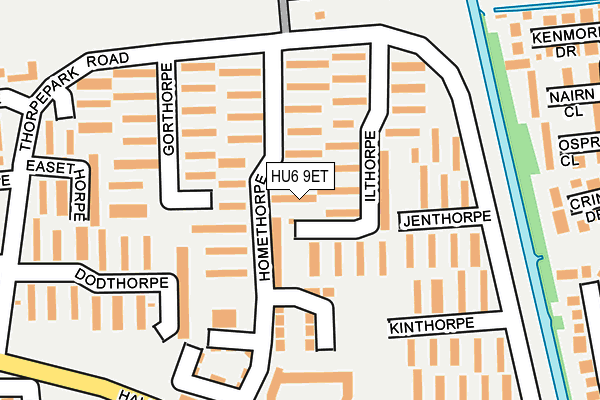 HU6 9ET map - OS OpenMap – Local (Ordnance Survey)