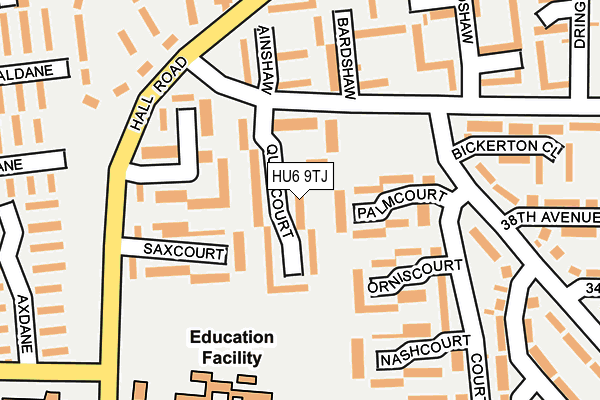 HU6 9TJ map - OS OpenMap – Local (Ordnance Survey)