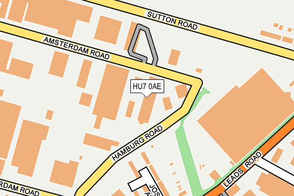 HU7 0AE map - OS OpenMap – Local (Ordnance Survey)