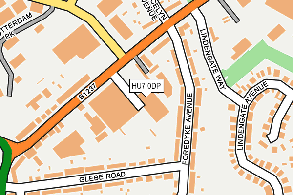 HU7 0DP map - OS OpenMap – Local (Ordnance Survey)