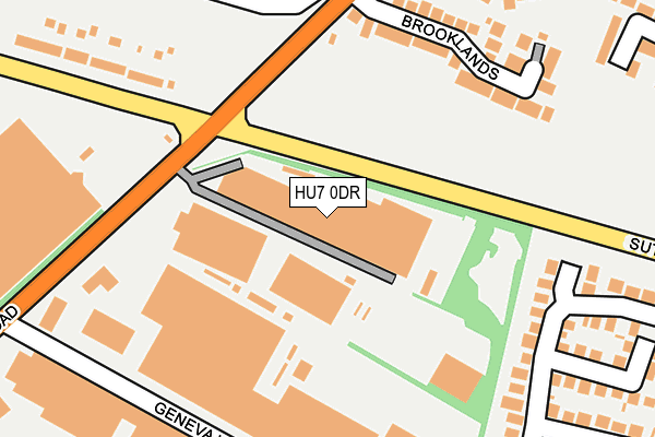 HU7 0DR map - OS OpenMap – Local (Ordnance Survey)