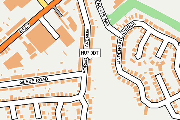 HU7 0DT map - OS OpenMap – Local (Ordnance Survey)