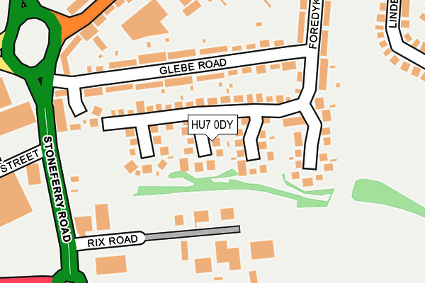 HU7 0DY map - OS OpenMap – Local (Ordnance Survey)
