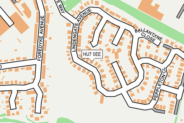 HU7 0EE map - OS OpenMap – Local (Ordnance Survey)