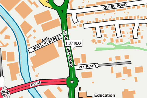 HU7 0EG map - OS OpenMap – Local (Ordnance Survey)