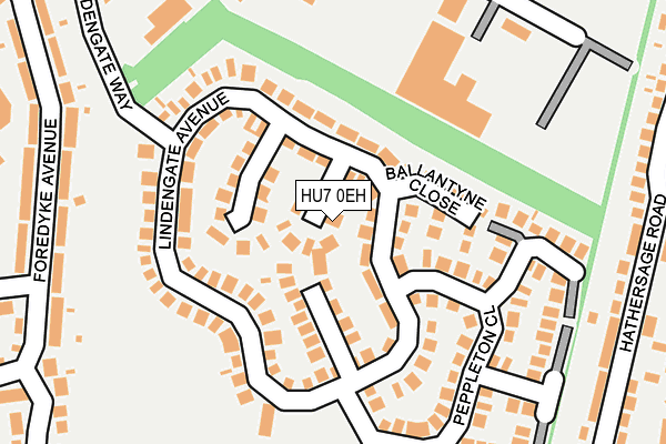 HU7 0EH map - OS OpenMap – Local (Ordnance Survey)