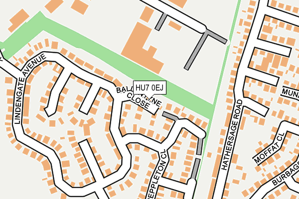 HU7 0EJ map - OS OpenMap – Local (Ordnance Survey)