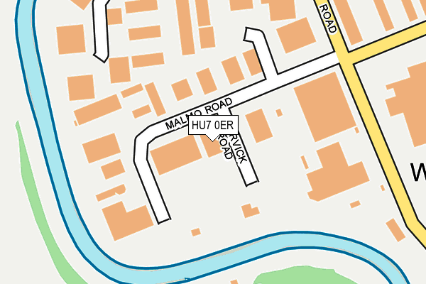HU7 0ER map - OS OpenMap – Local (Ordnance Survey)