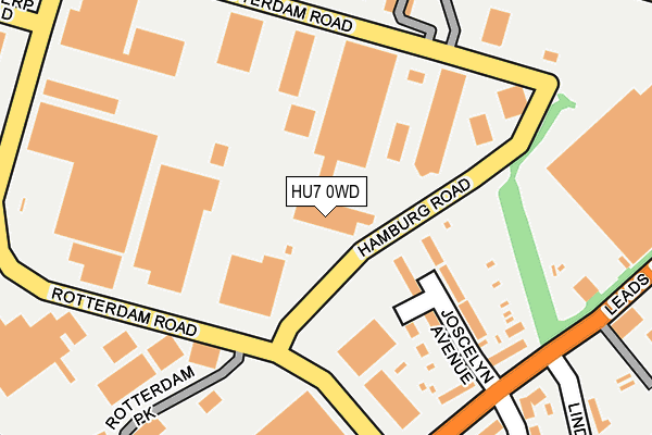 HU7 0WD map - OS OpenMap – Local (Ordnance Survey)