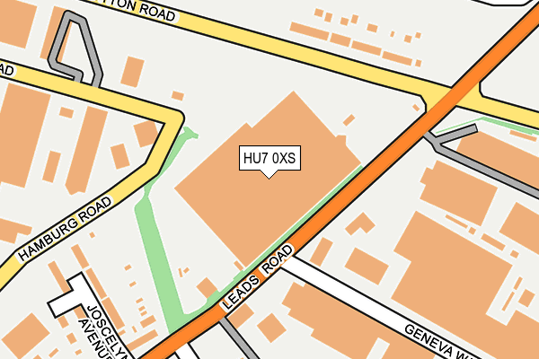 HU7 0XS map - OS OpenMap – Local (Ordnance Survey)
