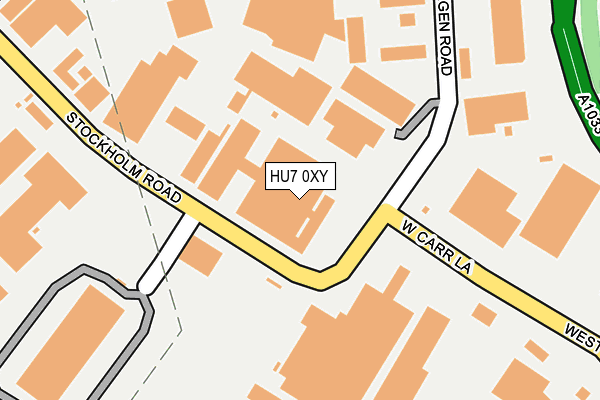 HU7 0XY map - OS OpenMap – Local (Ordnance Survey)