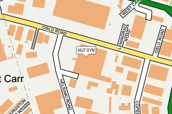 HU7 0YN map - OS OpenMap – Local (Ordnance Survey)