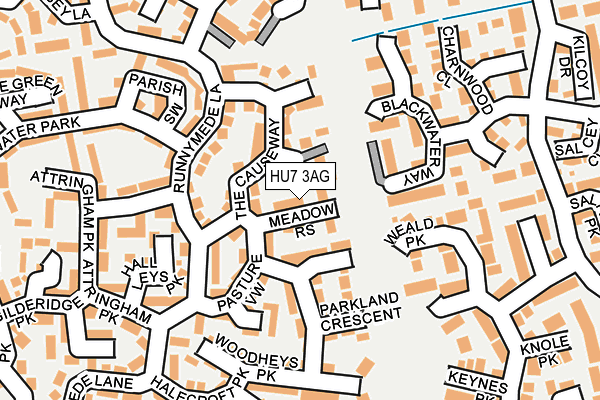 HU7 3AG map - OS OpenMap – Local (Ordnance Survey)