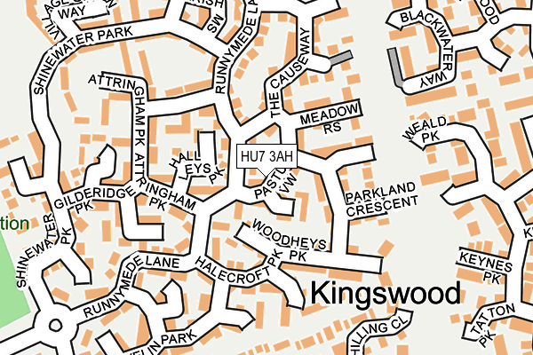 HU7 3AH map - OS OpenMap – Local (Ordnance Survey)