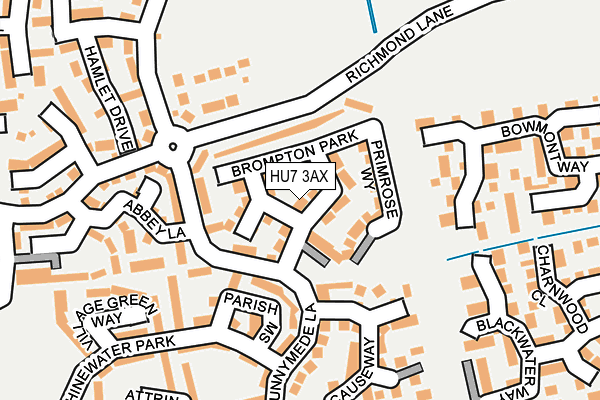 HU7 3AX map - OS OpenMap – Local (Ordnance Survey)