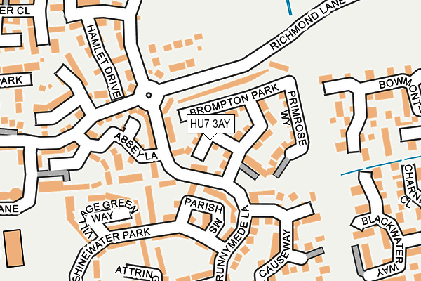 HU7 3AY map - OS OpenMap – Local (Ordnance Survey)