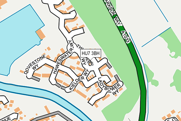 HU7 3BH map - OS OpenMap – Local (Ordnance Survey)