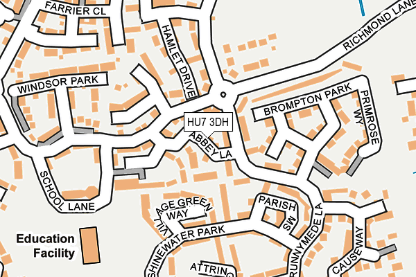HU7 3DH map - OS OpenMap – Local (Ordnance Survey)