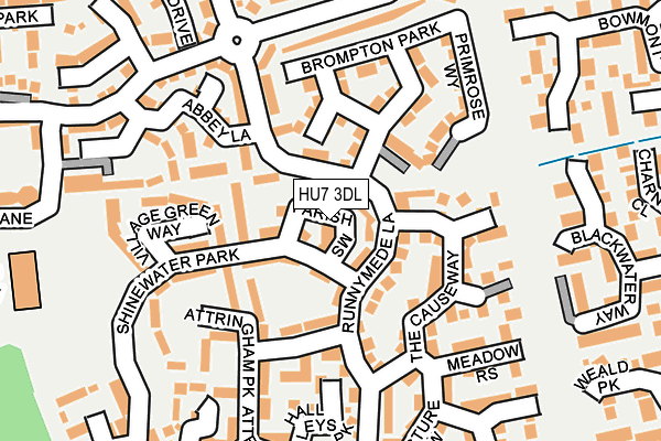HU7 3DL map - OS OpenMap – Local (Ordnance Survey)