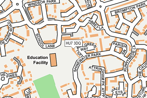 HU7 3DQ map - OS OpenMap – Local (Ordnance Survey)