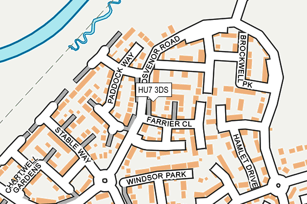 HU7 3DS map - OS OpenMap – Local (Ordnance Survey)