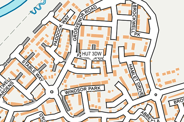 HU7 3DW map - OS OpenMap – Local (Ordnance Survey)