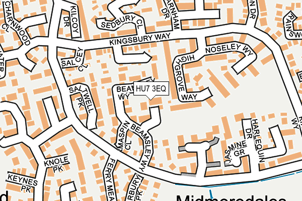 HU7 3EQ map - OS OpenMap – Local (Ordnance Survey)