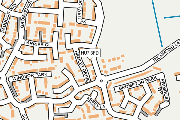 HU7 3FD map - OS OpenMap – Local (Ordnance Survey)