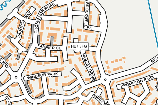 HU7 3FG map - OS OpenMap – Local (Ordnance Survey)