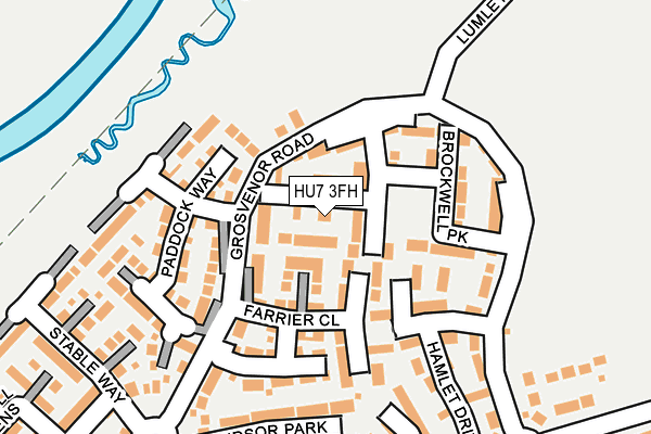 HU7 3FH map - OS OpenMap – Local (Ordnance Survey)