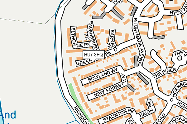 HU7 3FQ map - OS OpenMap – Local (Ordnance Survey)