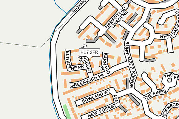 HU7 3FR map - OS OpenMap – Local (Ordnance Survey)