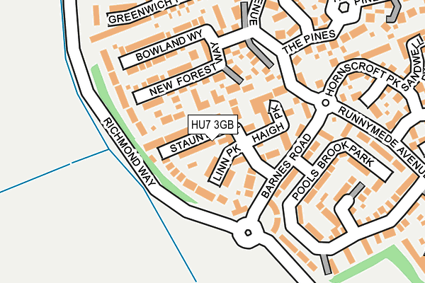HU7 3GB map - OS OpenMap – Local (Ordnance Survey)