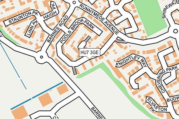 HU7 3GE map - OS OpenMap – Local (Ordnance Survey)