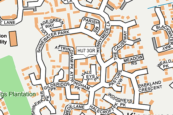 HU7 3GR map - OS OpenMap – Local (Ordnance Survey)