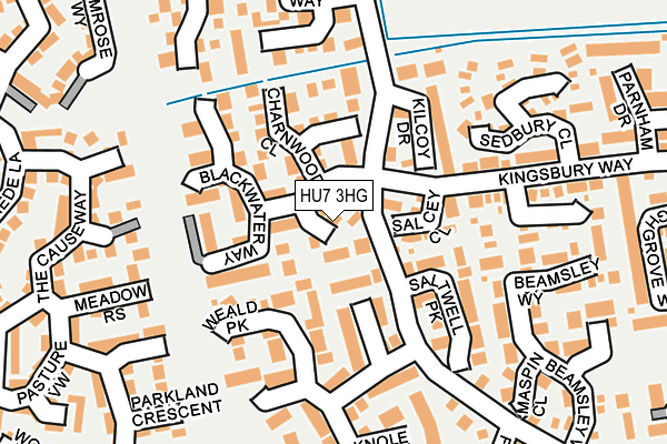 HU7 3HG map - OS OpenMap – Local (Ordnance Survey)