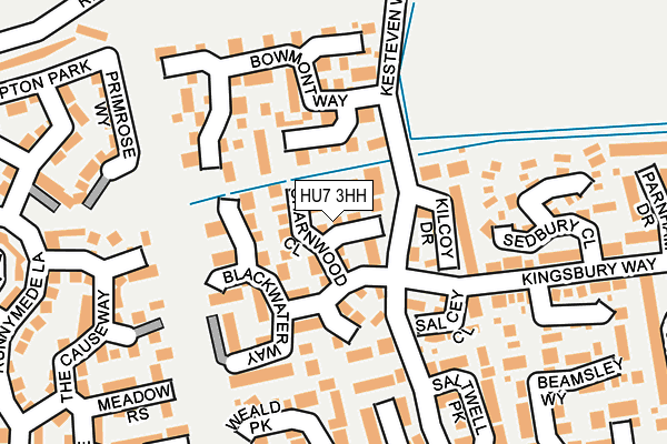 HU7 3HH map - OS OpenMap – Local (Ordnance Survey)