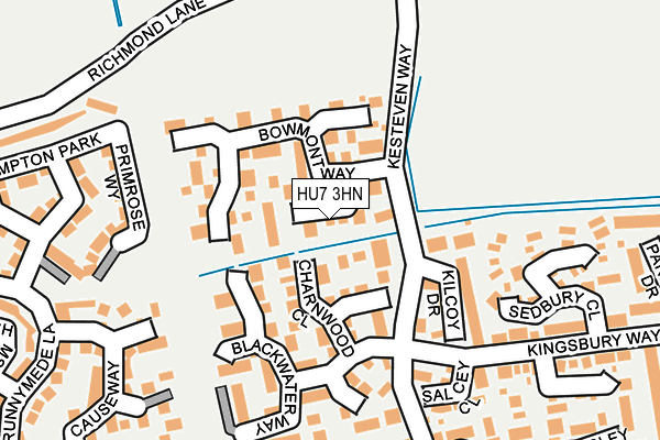 HU7 3HN map - OS OpenMap – Local (Ordnance Survey)