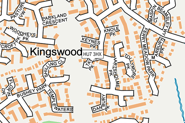 HU7 3HX map - OS OpenMap – Local (Ordnance Survey)