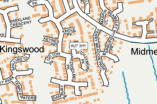 HU7 3HY map - OS OpenMap – Local (Ordnance Survey)