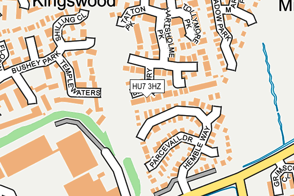 HU7 3HZ map - OS OpenMap – Local (Ordnance Survey)