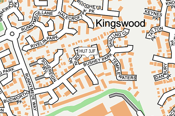 HU7 3JF map - OS OpenMap – Local (Ordnance Survey)