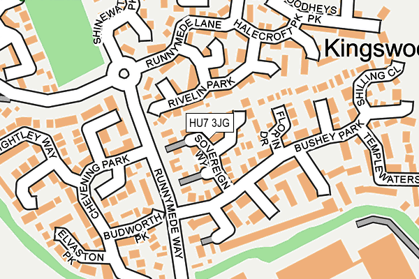 HU7 3JG map - OS OpenMap – Local (Ordnance Survey)