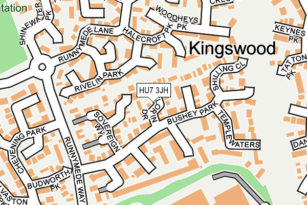 HU7 3JH map - OS OpenMap – Local (Ordnance Survey)